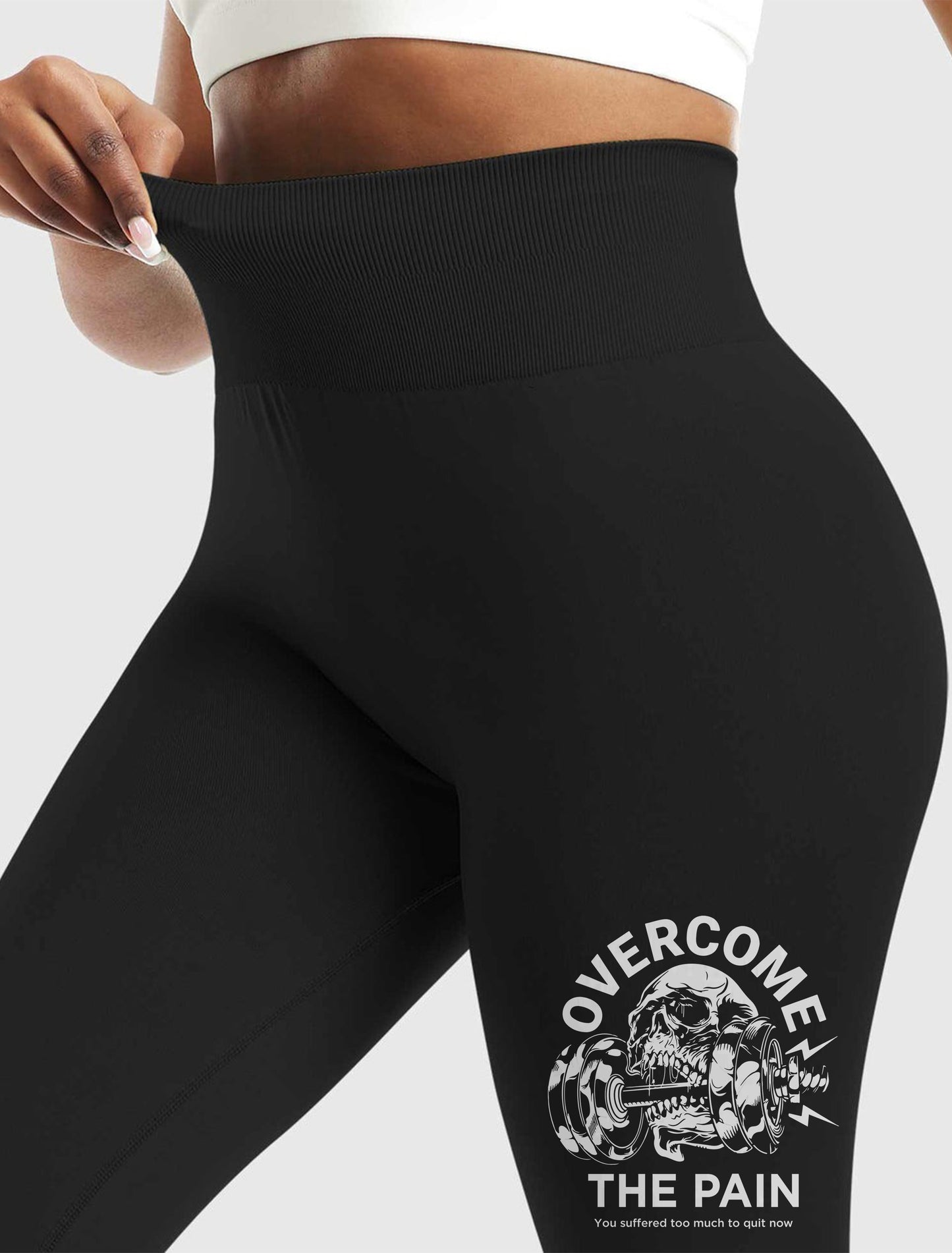 Premium Seamless Legging Over Come The Pain - Fitnixy