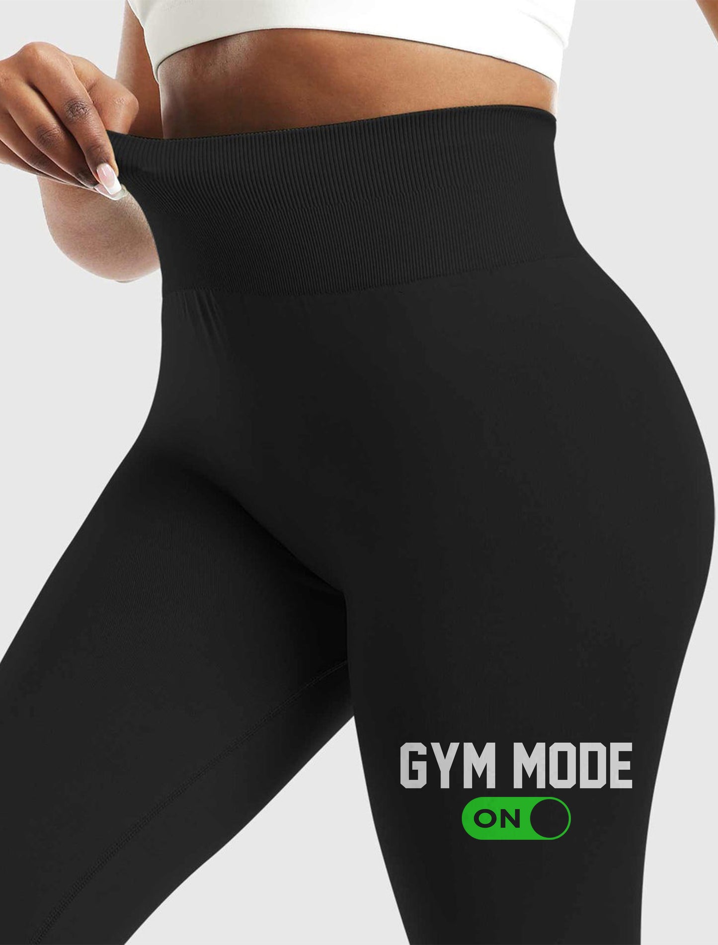 Premium High-Waist Leggings | Gym Mode On - Fitnixy