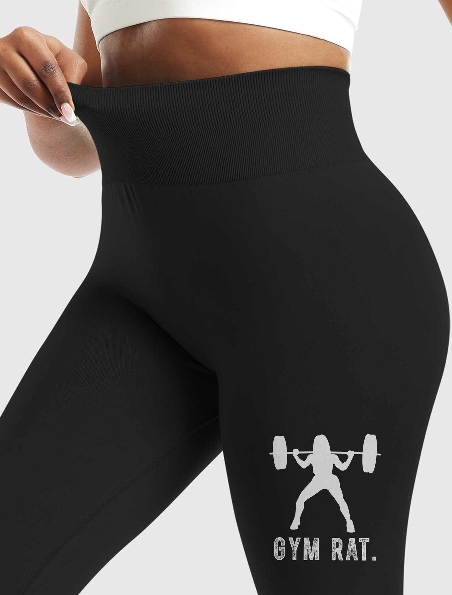 Premium High-Waist Leggings | Gym Rat - Fitnixy