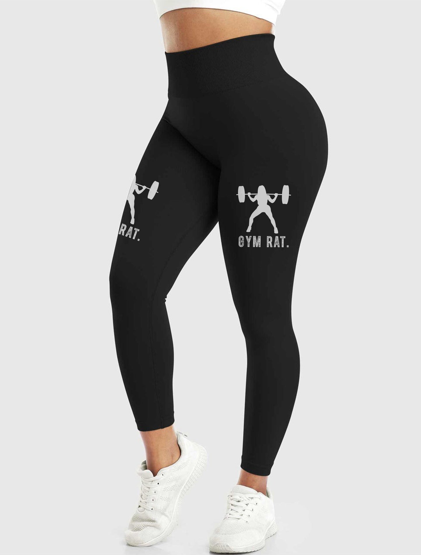 Premium High-Waist Leggings | Gym Rat - Fitnixy