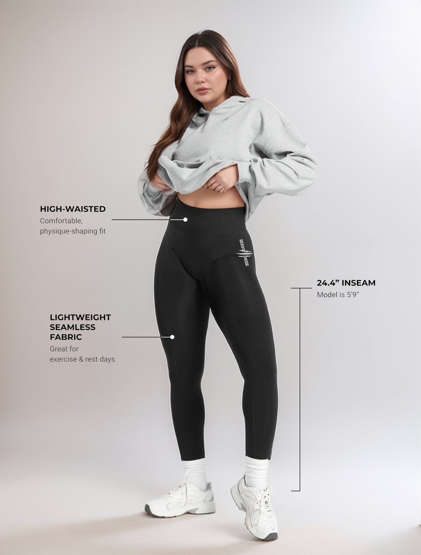 Premium High-Waist Leggings, Beast Mode