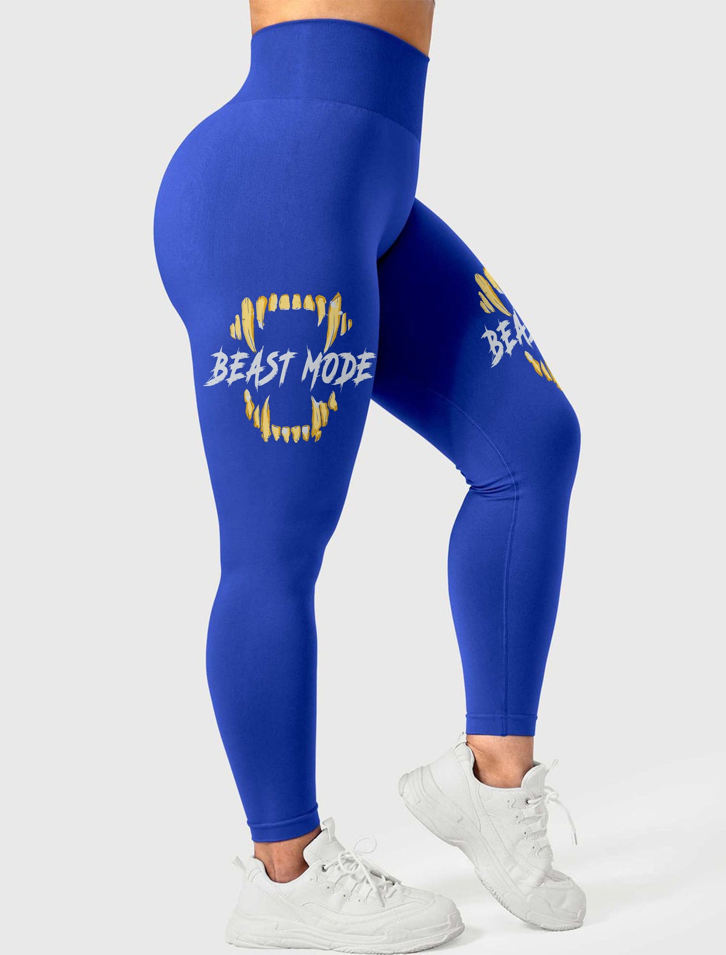 Beast Mode High-Waist Gym Leggings – Stylish and Durable Activewear